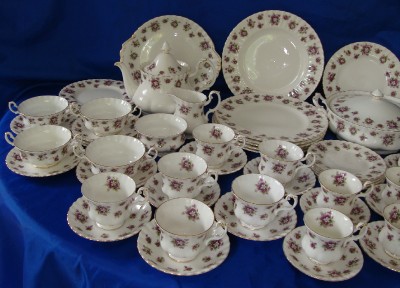 Pink and gilt plate prob. by Brown-Westhead & Moore pattern B 4492 ...