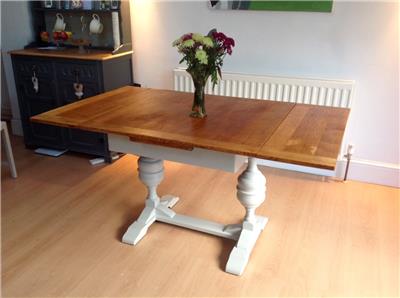 vintage shabby chic oak extending kitchen table chairs dining table and chairs ebay vintage shabby chic oak extending kitchen table chairs dining table and chairs ebay