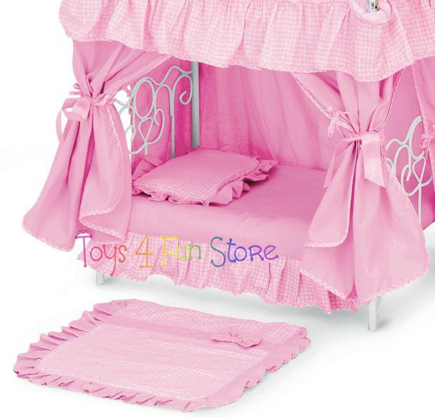 www.toys4funstores.com - Play Baby Doll Canopy Bed