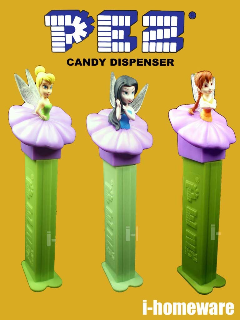 fairy tinkerbell disney party license dispenser x1 bonbons candy x3 pez