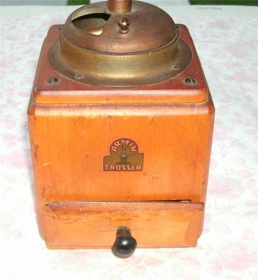 Vintage ARMIN TROSSER German Wood Coffee Grinder Mill eBay