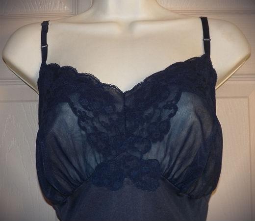 navy blue full slips