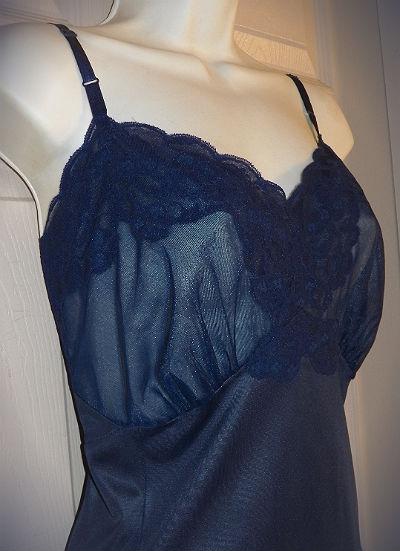 navy blue full slips
