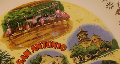 Discount Furniture Stores  Antonio on Vintage San Antonio Texas Souvenir Plate Alamo San Jose   Ebay