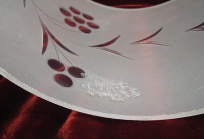 Cylindrical Lamp Shades on Vintage Flower Garland Frosted Glass Lamp Shade  O    Ebay