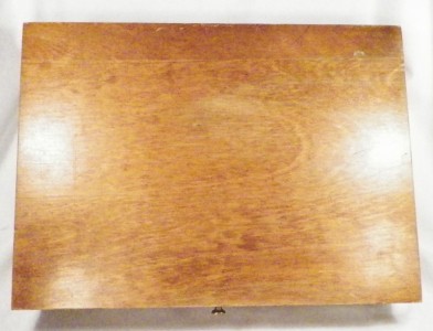 Vintage Wooden Flatware Storage Box Silverware Chest Wood Eureka ...