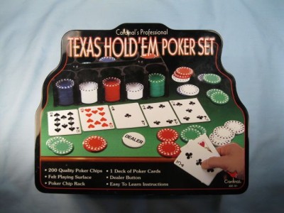 Texas hold em poker set cardinal professional