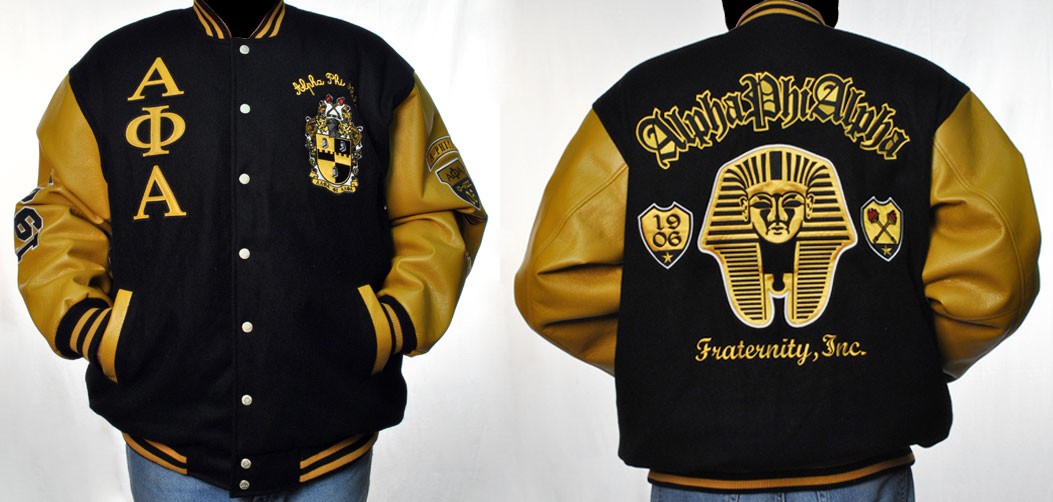 ALPHA PHI ALPHA Fraternity Varsity Jacket Alpha Phi Alpha Wool