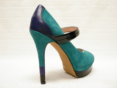 Jessica Simpson Shoes on Nib Jessica Simpson Ely Jungle Green Suede Purple Mary Jane Platform