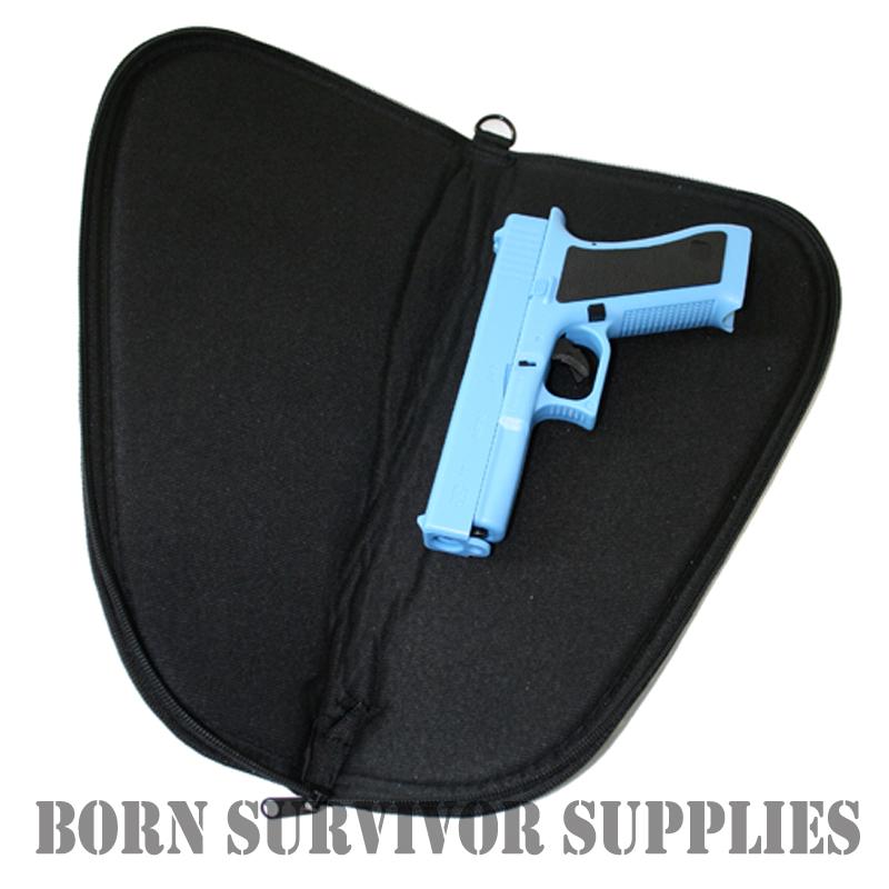 Padded Pistol GUN Case Airgun Carrier Case Holder Airsoft BAG Fits
