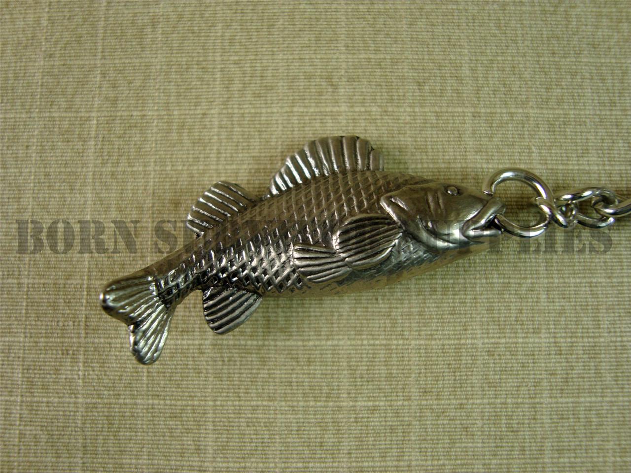 PIKE or PERCH FISH KEYRING Fishing Stocking Filler Gift Keyrings