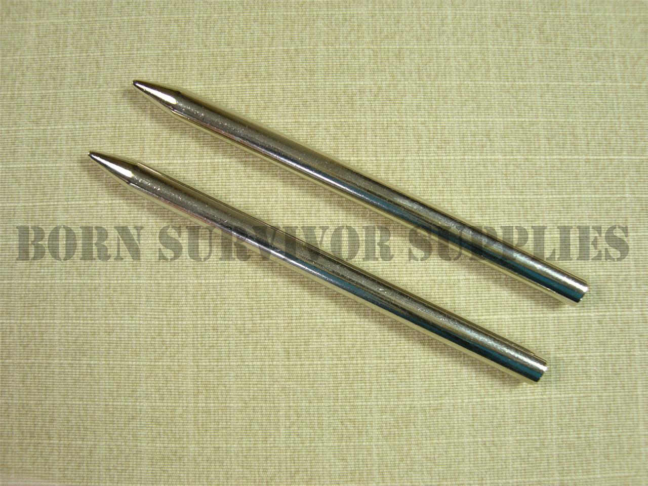 STAINLESS STEEL PARACORD NEEDLE 550 Para Cord Threaded Stitching Fid Spike eBay