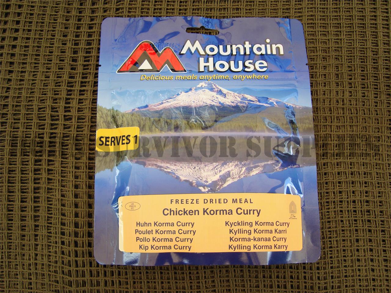 MOUNTAIN HOUSE RATION PACKS Lightweight Freeze Dried Camping Meals