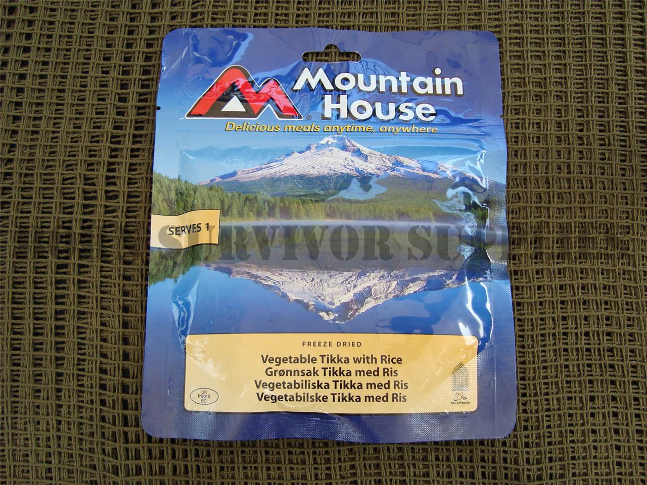 MOUNTAIN HOUSE RATION PACKS Lightweight Freeze Dried Camping Meals