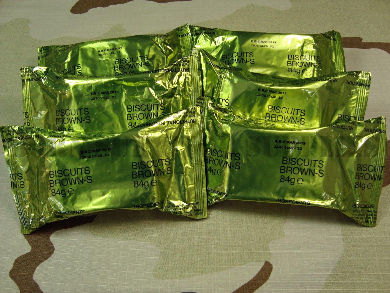 Biscuits Brown British Army 24hr Ration Pack SOS Biscuit Survival Camping Food eBay