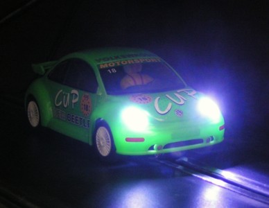 scalextric cars with lights