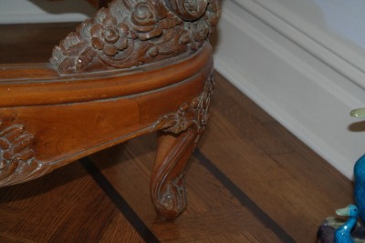 Wood Queen  Frame on Antique Hand Carved Wooden Upholstered Queen Bed Frame   Ebay
