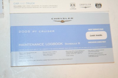 chrysler 2005 pt cruiser drivers manual