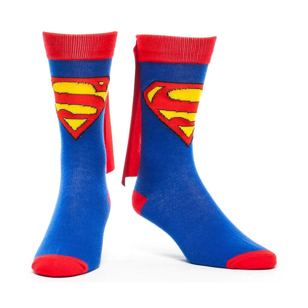 SUPERMAN SOCKS with CAPE Men's Crew or Knee High NEW eBay