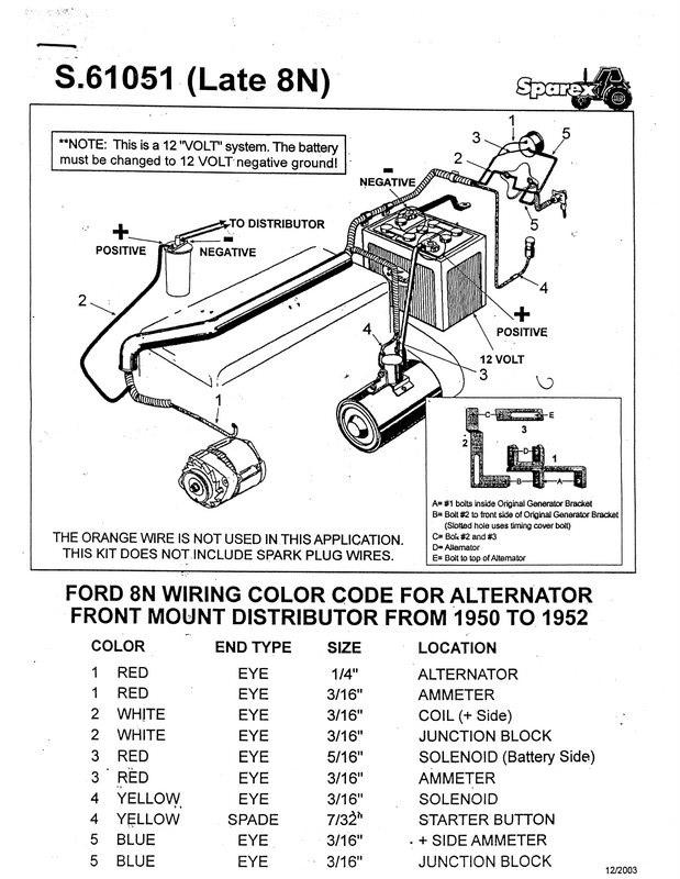 Ford 8n Side Dist 12 Volt Wiring Harness For 12v