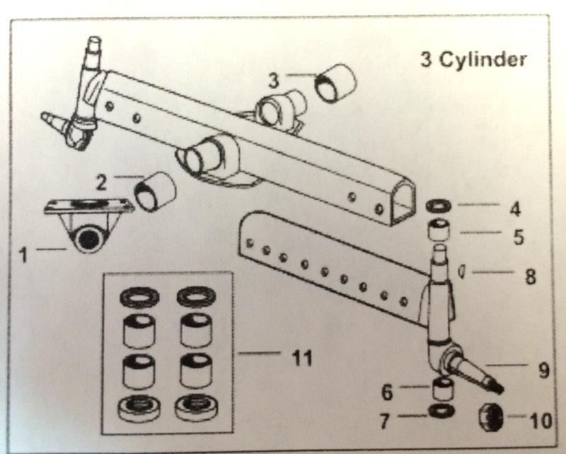 FORD 5000 5600 5610 6600 6610 7600 7610 TRACTOR TOP STEERING SPINDLE