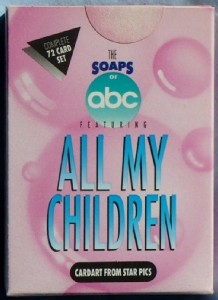 All My Children - Complete 72 Card Factory Sealed Boxed Set (Cardart from Star Pics, The Soaps of ABC) ABC