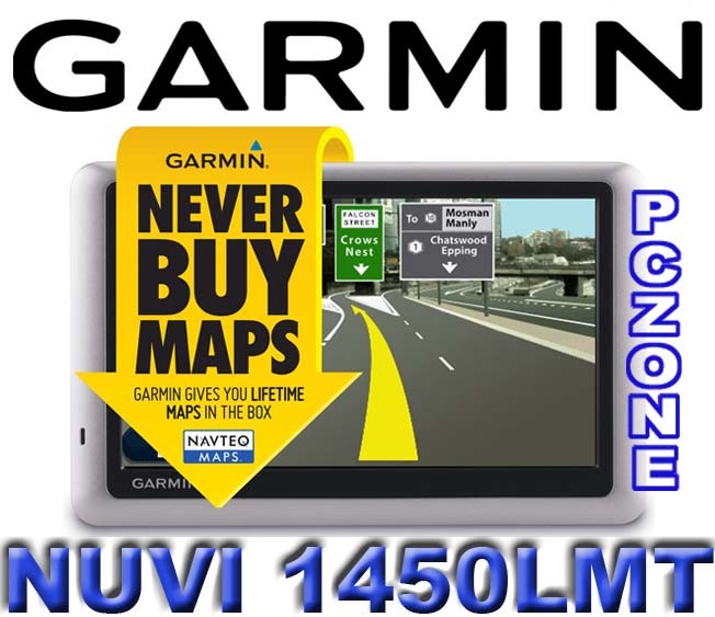GARMIN NUVI 1450LMT 5" CAR GPS NAVIGATOR WITH LIFETIME AU MAP & TRAFFIC