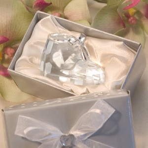Baby Shower Favors Booties on 24 Crystal Baby Shoe Bootie Baby Shower Favors Ebay