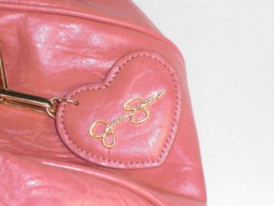 Jessica Simpson Hangbags on Jessica Simpson Salmon Giselle Floral Leather Like Satchel Handbag
