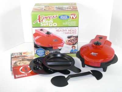  Countertops on Xpress Redi Set Go Red Countertop Indoor Grill Cooker   Ebay