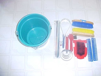 Grooming Supplies on Horse Grooming Supplies Brush Curry Mane Comb Teal Ebay