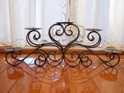 wrought iron table candle holder centerpiece 5 plates ebay wrought iron table candle holder centerpiece 5 plates ebay