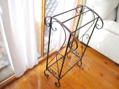 Vintage Bathroom Accessories on Wrought Iron French Vintage Bathroom Towel Rack Stand Ebay