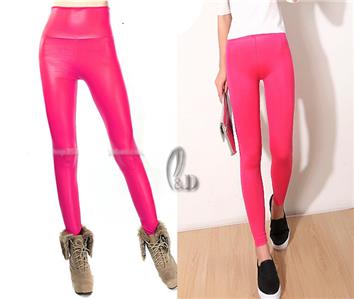 plus size pink leather pants