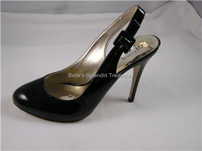 GUESS DEVINE  PUMP SLING  SHOE BLACK  8.5   39 NEW$139
