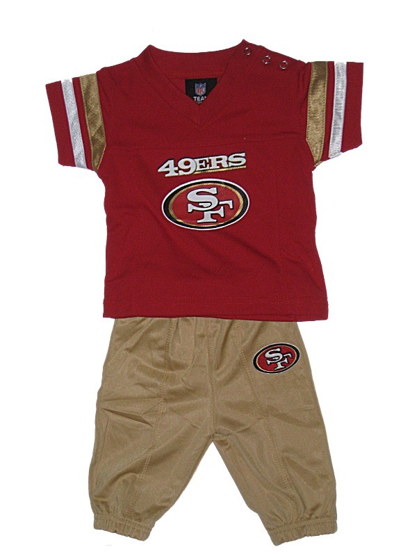 NFL New San Francisco 49ers Infant Outfit Size 024 Months Boys Nylon