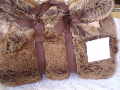 Restoration Hardware Luxe Faux Fur Throw ~ COYOTE ~ | eBay