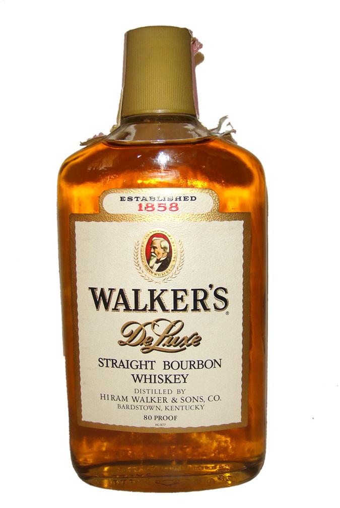Walkers Deluxe Bourbon Whiskey 375mlOLD & RARE bottle eBay