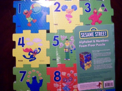Sesame Street Alphabet & Number Foam Floor Puzzle | eBay