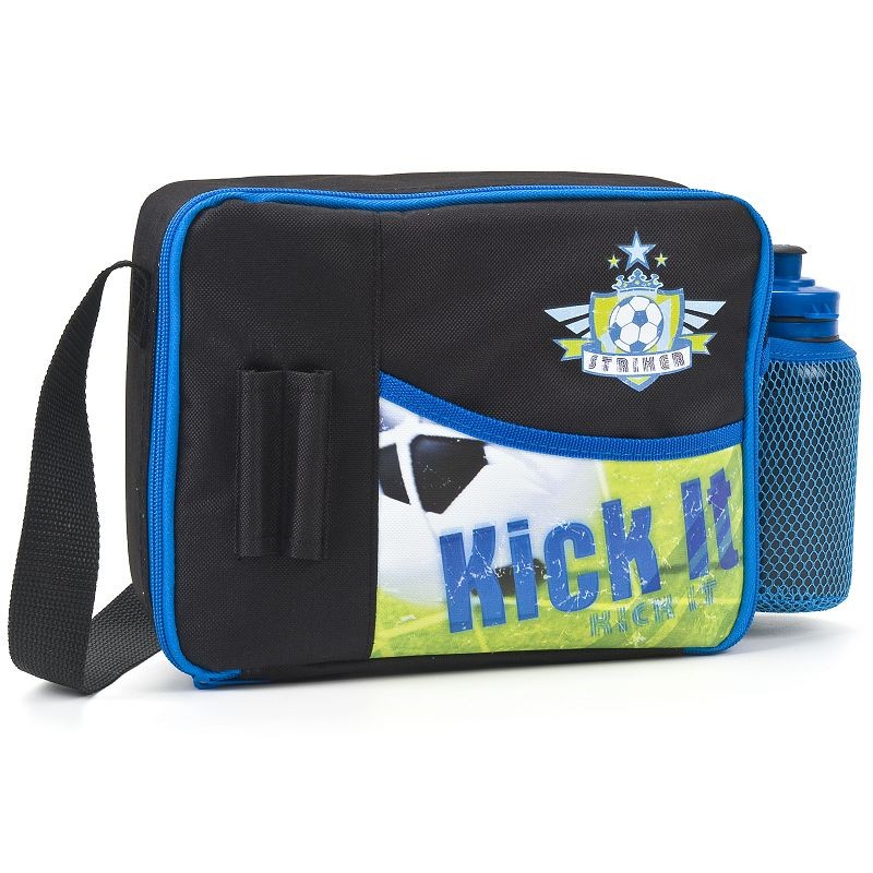 Polar Gear Football Boys Kids Insulated Lunch Bag Box Water Bottle