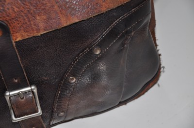 Distressed Leather Messenger  on Ralph Lauren Rrl Distressed Raw Leather Messenger Bag   Ebay