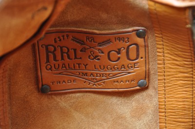 Ralph Lauren RRL Distressed Leather Backpack Rucksack Bag