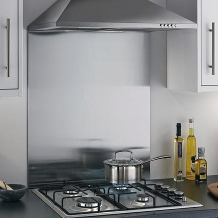 stainless steel cooker splashback