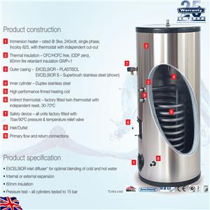 expansion vessel unvented cylinder