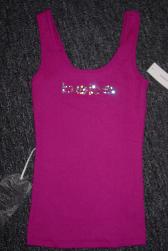 BEBE RHINESTONE logo tank top *ALL SIZES* eBay