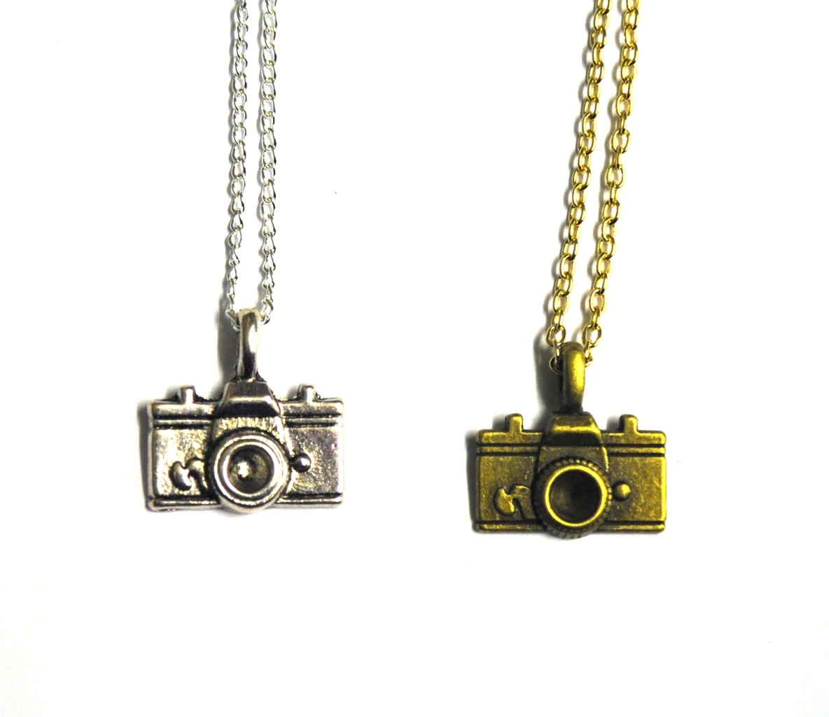 CAMERA Pendant/Charm Necklace Silver/Gold Photography Indie Retro Vtg eBay