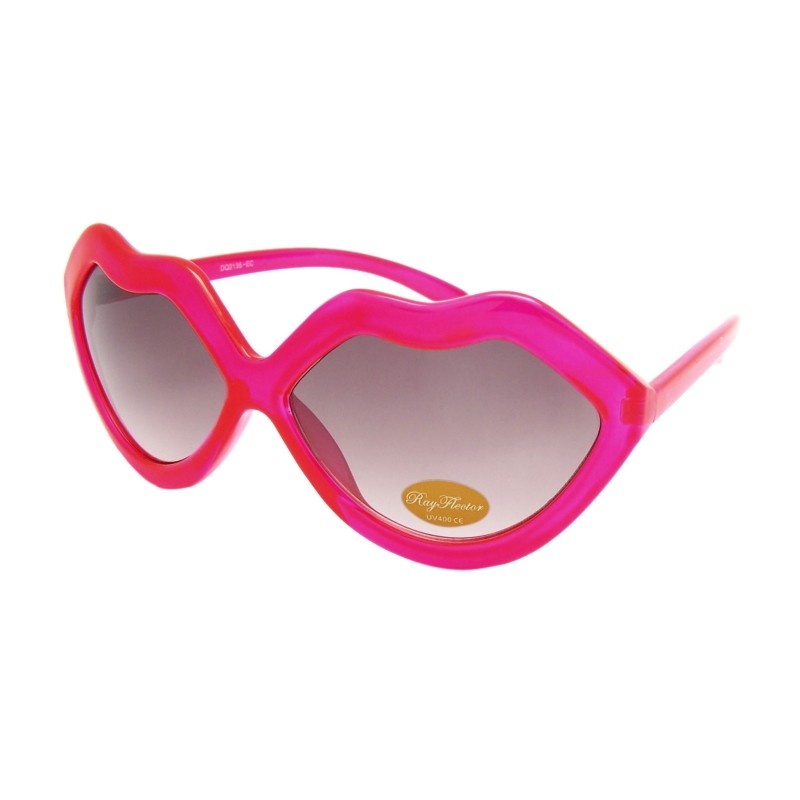 VTG Style Red Lips Sunglasses Retro Novelty/Fancy Dress/Festival Glasses