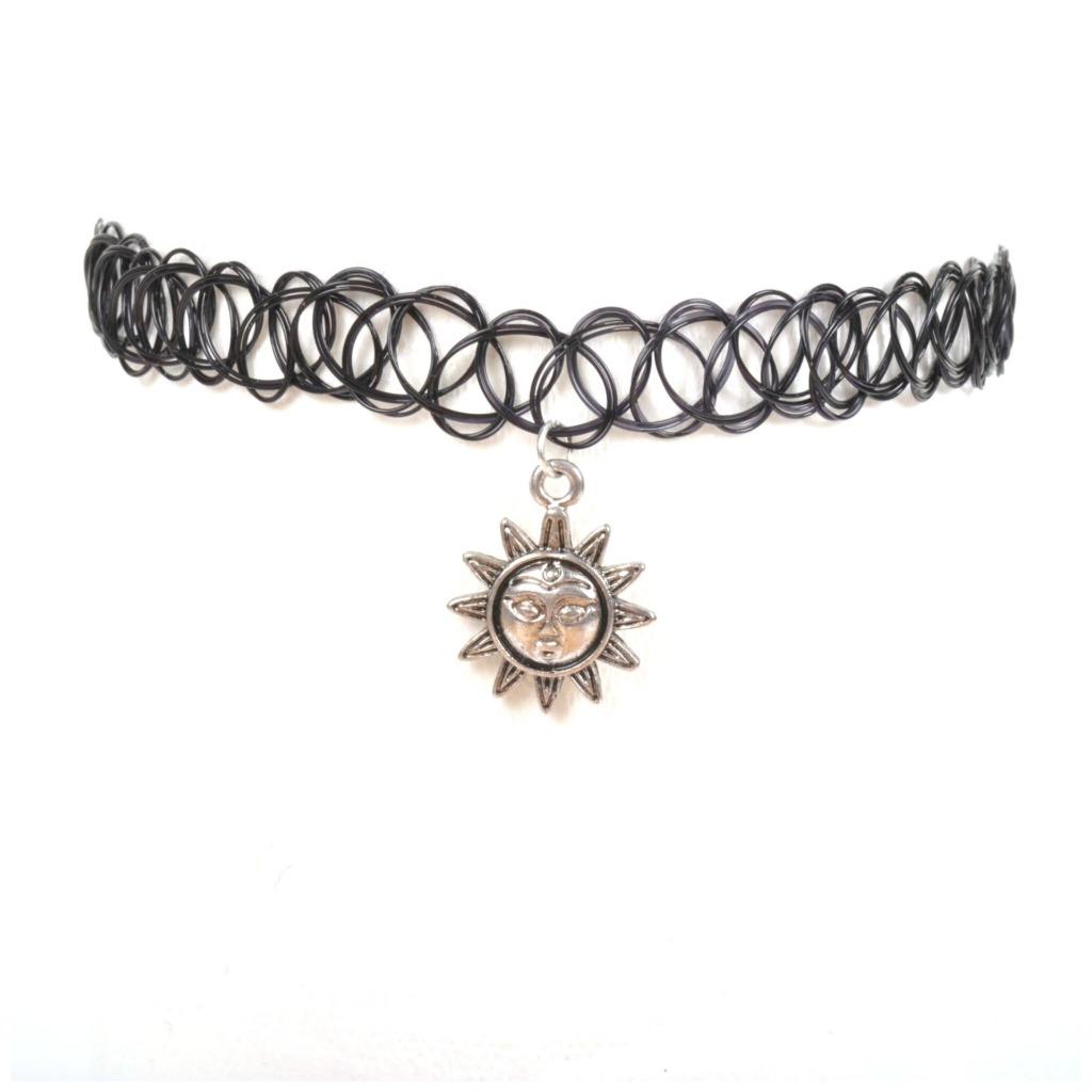 tattoo choker necklace ring bracelet 90s grunge vtg tattoo choker necklace ring bracelet 90s grunge vtg