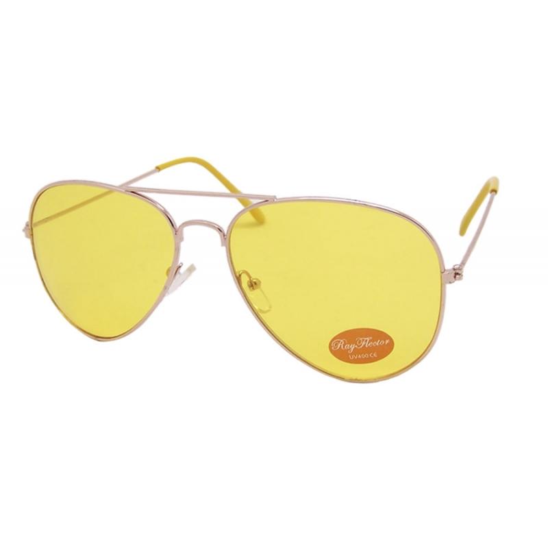 VTG 70s/80s Yellow Lens Aviator Sunglasses Retro Disco Fancy Dress Unisex UV 400 eBay