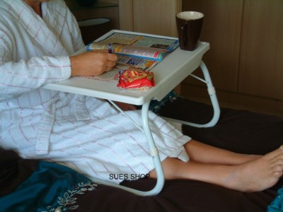  Table  Laptop on Adjustable Over Bed Table Tray Meals Reading Laptop New   Ebay